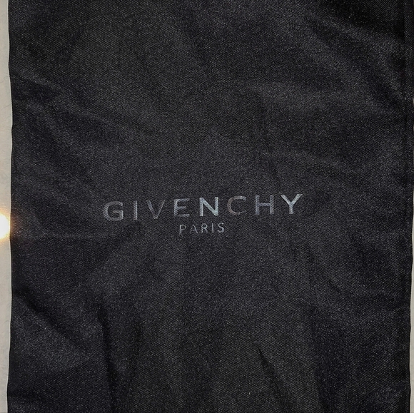 GIVENCHY PARIS BLACK SATINY DRAWSTRING DUSTBAG PROTECT BAGS WALLETS SHOES 14½x8½ - Picture 2 of 5